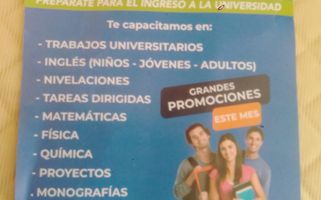 ELITT PREUNIVERSITARIO Y TAREAS DIRIGIDAS