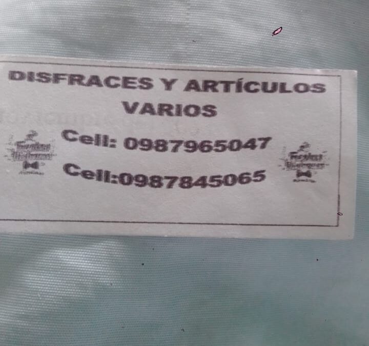 DISFRACES Y ARTICULOS VARIOS