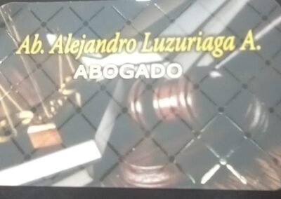 AB. ALEJANDRO LUZURIAGA A.  ABOGADO